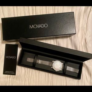 MOVADO Bold Pave Swarovski Crystal Stainless Steel Watch